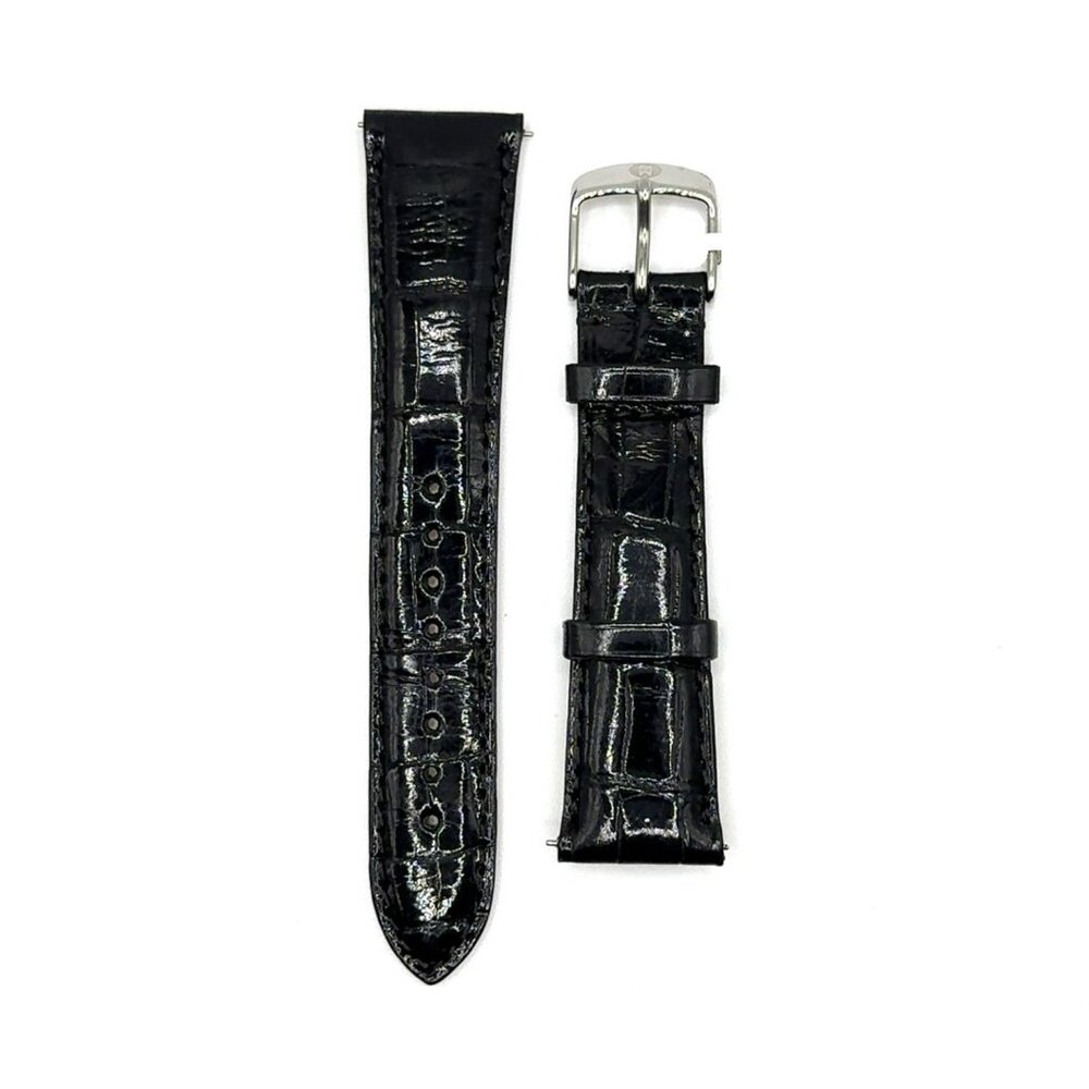 Brand New Michele 20mm Black Alligator Leather Watch Strap